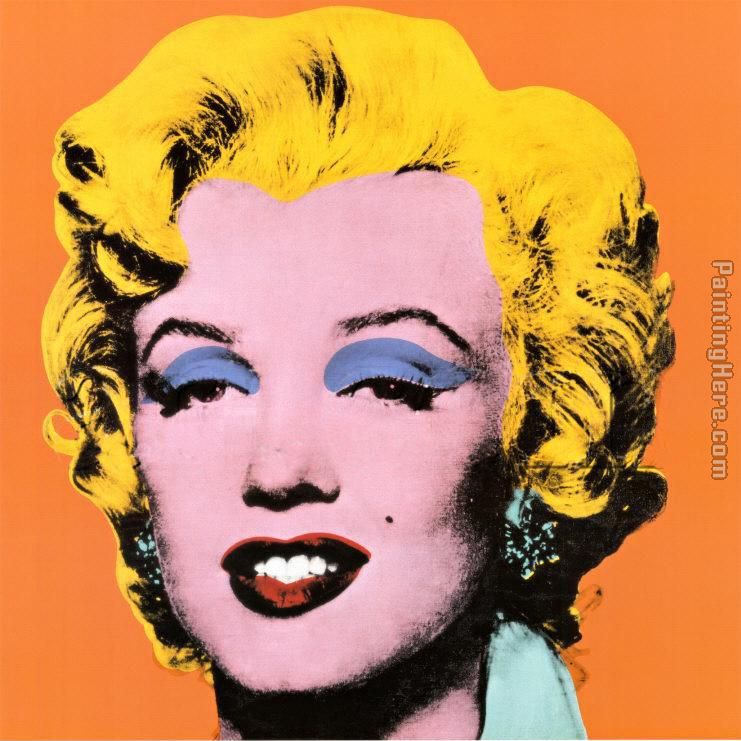 Shot Orange Marilyn 1964 painting - Andy Warhol Shot Orange Marilyn 1964 art painting